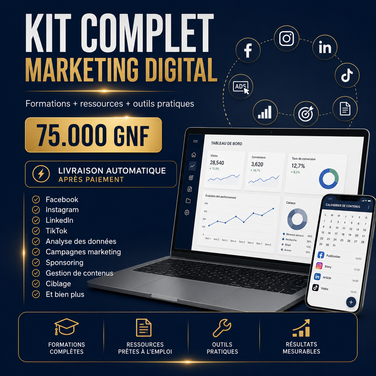 Kit Complet Marketing Digital — Formations, Ressources et Outils Pratiques