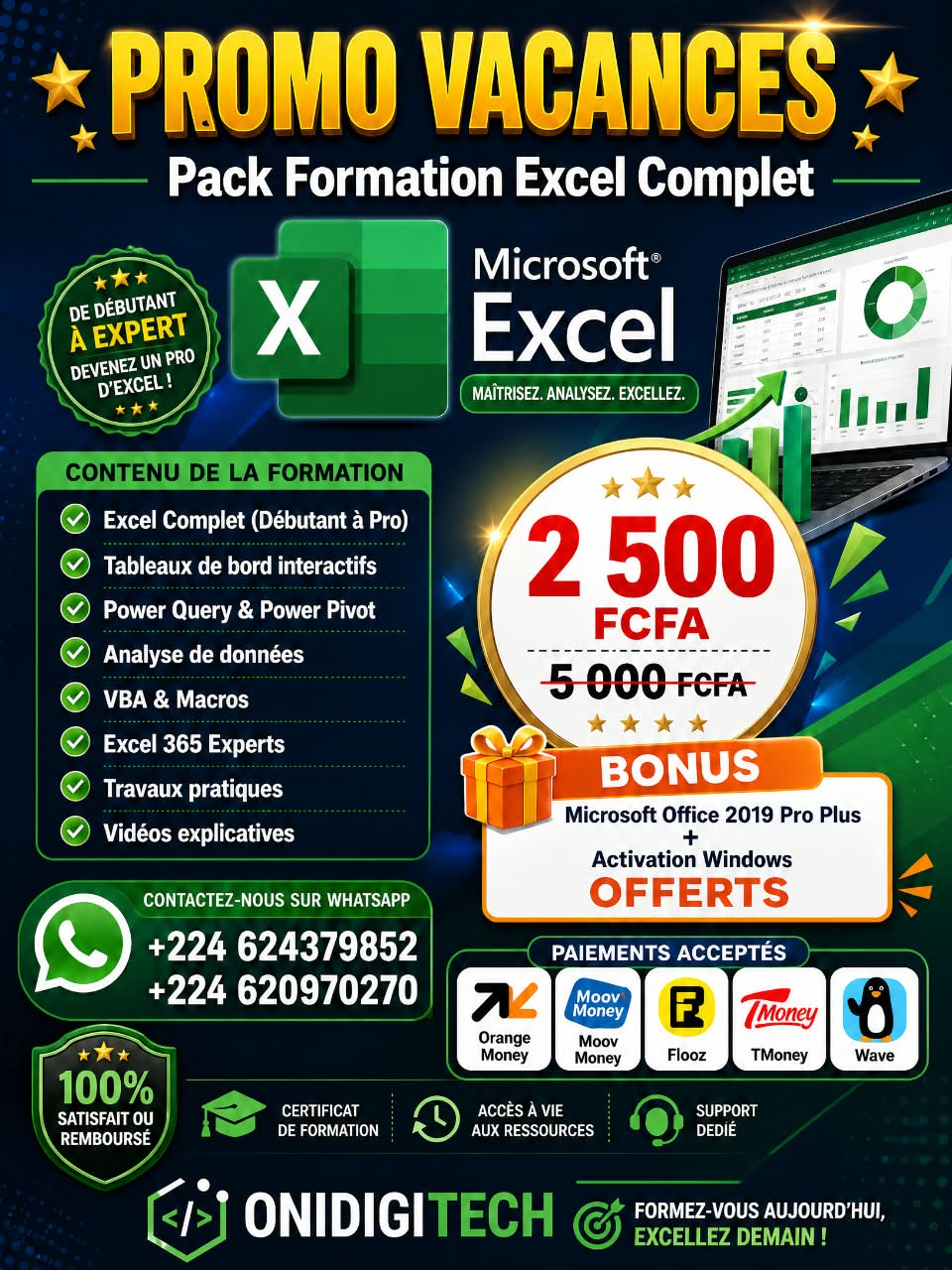 PARK PROMO DE FORMATION EN EXCEL