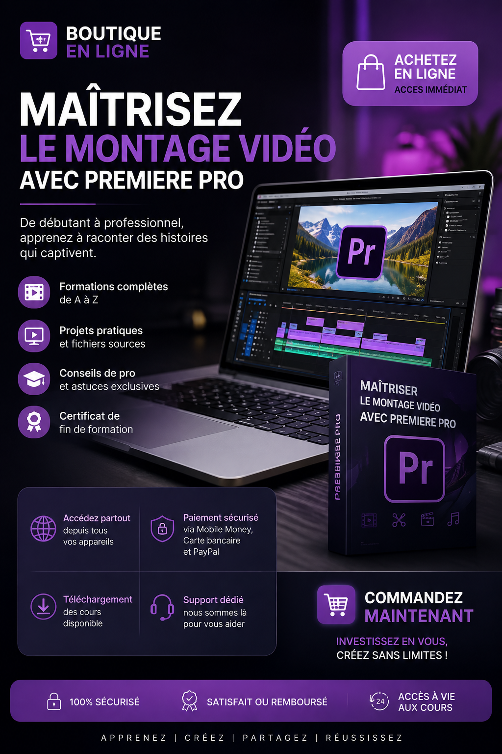 # Maîtrisez le montage vidéo avec Premiere Pro